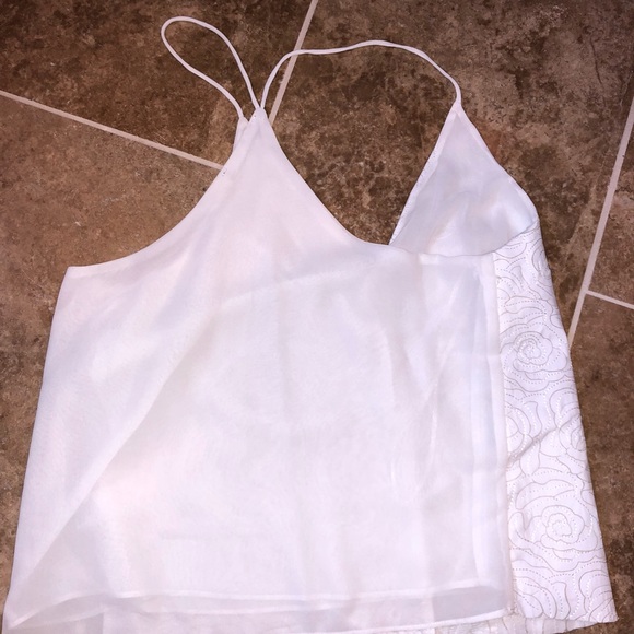 Floral Embroidered Lace Tank - Picture 2 of 2